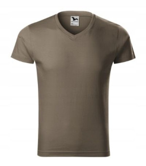 Koszulka Adler Slim Fit V-neck 146 ARMY M