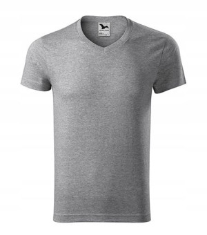 Koszulka Adler Slim Fit V-neck 146 CIEMNOSZARY S