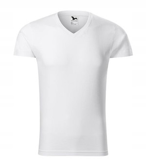 Koszulka Adler Slim Fit V-neck 146 BIAŁA r L
