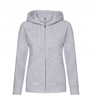 Bluza premium rozpinana z kapturem SZARA r XS