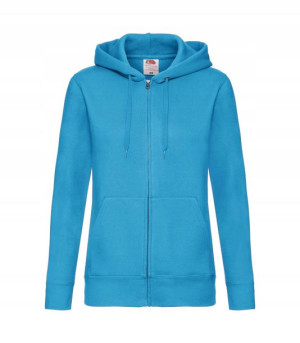 Bluza premium rozpinana z kapturem TURKUSOWA r M