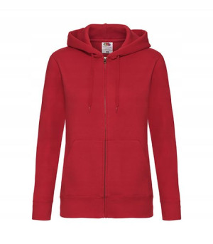 Bluza premium rozpinana z kapturem CZERWONA r XXL