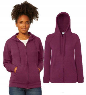 Lekka Bluza rozpinana Fruit BURGUND roz XS