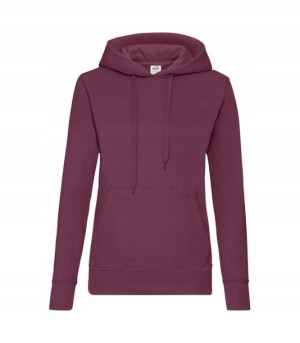 Bluza z kapturem Fruit BURGUND roz L