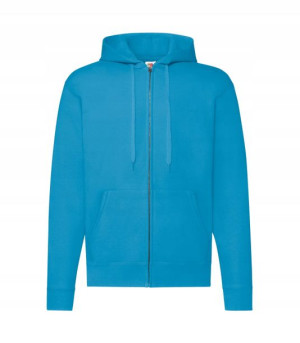 Bluza rozpinana z kapturem Classic TURKUSOWA r L