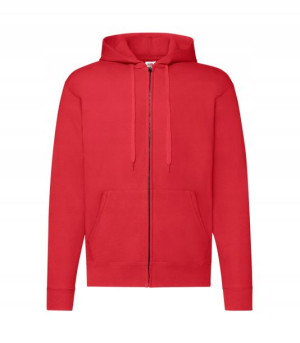 Bluza rozpinana z kapturem Classic CZERWONA r S