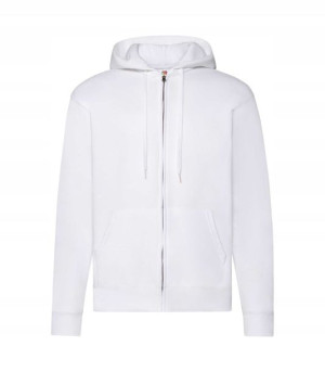 Bluza rozpinana z kapturem Classic BIAŁA r M