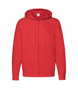 Lekka Bluza rozpinana z kapturem CZERWONA r XL