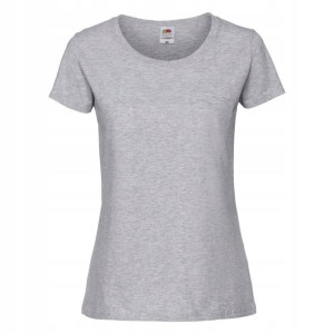 T-shirt Fruit Ringspun SZARY roz XXL