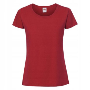 T-shirt Fruit Ringspun CZERWONA roz S