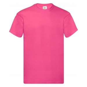 T-shirt Fruit Ringspun FUKSJA roz M