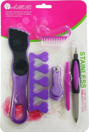 Zestaw Akcesoria Manicure Separator Cążki Pilnik