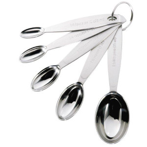 Stalowe Miarki Łyżeczki do Odmierzania 5 szt. Cuisipro