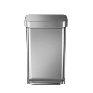 Kosz na śmieci 45L pedałowy LINER POCKET - stal FPP / simplehuman