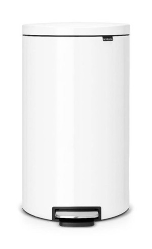 Kosz pedałowy 30l  biały 485206 Flatback+