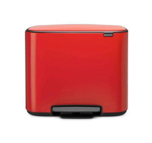 Kosz na śmieci pedałowy Bo 11+23l passion red 121166
