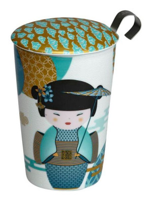 Kubek z zaparzaczem TeaEve 350ml New Little Geisha Petrol 80044