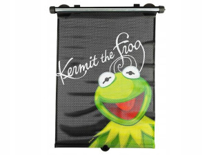 Roleta samochodowa 41x45 cm, Kermit Żaba