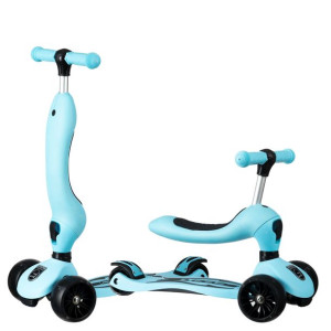 Hulajnoga LED 2w1 SCOOT AN' DRIVE Scout and Ride trójkołowa B