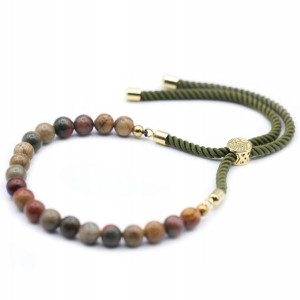 Bransoletka z Kamieniami-Picasso Jasper/ Złoto 18k