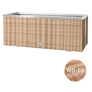 Donica technorattanowa 98x25x34 cm - RD-08 Słomkowy