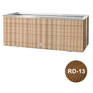 Donica technorattanowa 98x25x34 cm - RD-13 Orzechowy