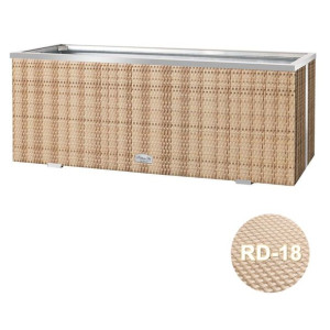 Donica technorattanowa 98x25x34 cm - RD-18 Beżowy