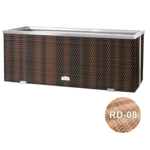 Donica technorattanowa 108x39x43 cm - RD-08 Słomkowy