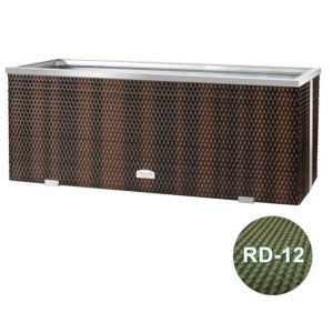 Donica technorattanowa 108x39x43 cm - RD-12 Zielony