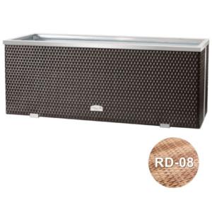 Donica technorattanowa 130x40x45 cm - RD-08 Słomkowy