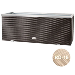 Donica technorattanowa 130x40x45 cm - RD-18 Beżowy
