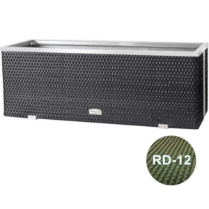 Donica technorattanowa 150x39x50 cm - RD-12 Zielony