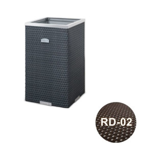 Donica technorattanowa 35x35x60 cm - RD-02 Ciemny brąz