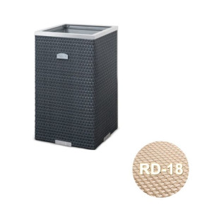 Donica technorattanowa 35x35x60 cm - RD-18 Beżowy