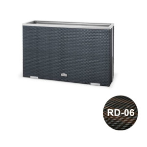 Donica technorattanowa 100x30x60 cm - RD-06 Brązowo-czarny