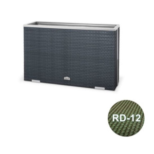 Donica technorattanowa 100x30x60 cm - RD-12 Zielony
