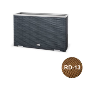 Donica technorattanowa 100x30x60 cm - RD-13 Orzechowy