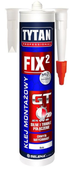 TYTAN Fix2 GT Szybki i Silny Klej Montażowy 290ml