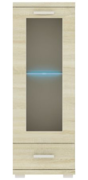 Witryna G9 50 cm z szufladą opcja LED