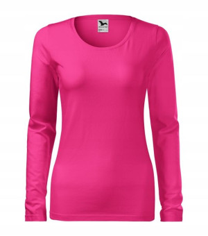 Dopasowana FIT Elastyczna Bluzka PURPUROWY M