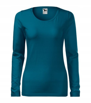 Dopasowana FIT Elastyczna Bluzka PETROL BLUE XXL