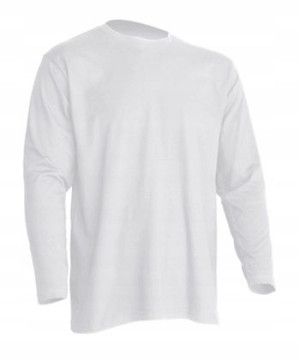 Koszulka męska z długim rękawem JHK WHITE roz XXL