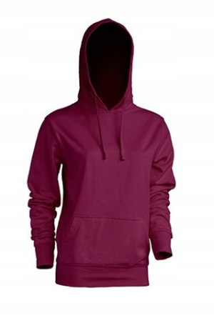 Bluza damska z kapturem JHK BURGUNDY r M