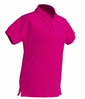 Koszulka dziecięca Polo JHK FUCSIA roz 110cm