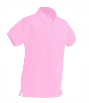 Koszulka dziecięca Polo JHK PINK roz 128cm