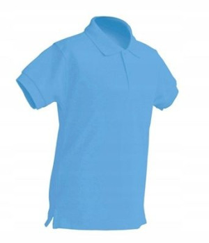 Koszulka dziecięca Polo JHK SKY BLUE roz 122cm