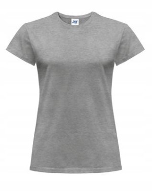 T-shirt Koszulka damska JHK 145 GREY MELANGE XXL