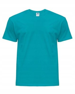 100% Bawełny T-shirt Koszulka męska JHK TURQUOISE