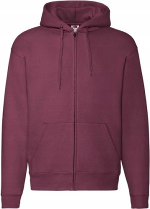 Bluza Premium Fruit rozpinana kaptur BURGUND L