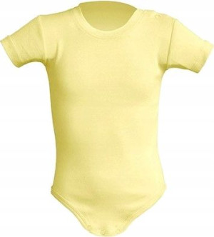 Body Dziecięce Baby 100% Bawełna Żółty 9m